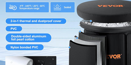 VEVOR Ice Bath Tub – 341L Portable Cold Plunge for Athletes (80cm)