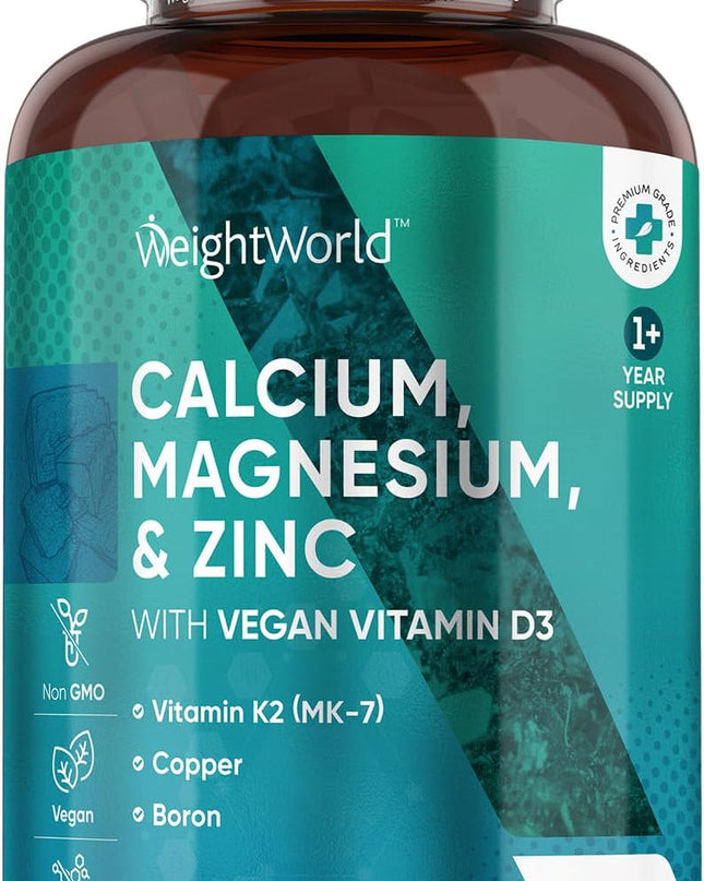  WeightWorld Calcium, Magnesium, Zinc & Vitamin D Supplement