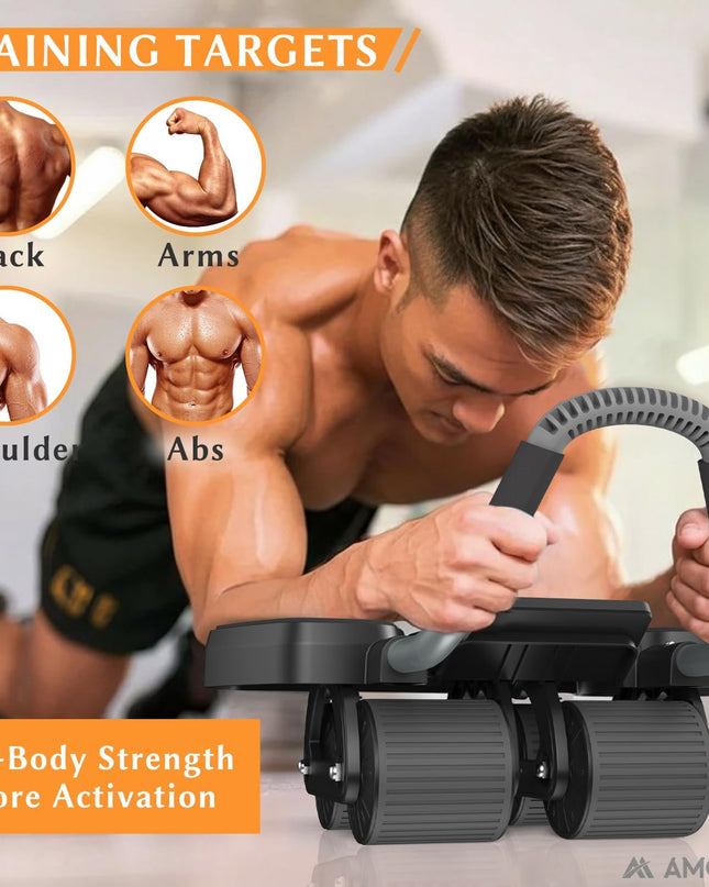 Ab Roller Exercise Wheel with Elbow Support 
