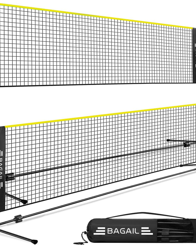 BAGAIL Foldable Badminton Net – Portable, Adjustable & Perfect for Family Fun