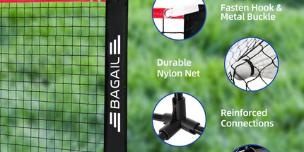 BAGAIL Foldable Badminton Net – Portable, Adjustable & Perfect for Family Fun
