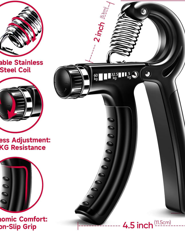 FitBeast Grip Strengthener Kit – 5 Pack Adjustable Resistance