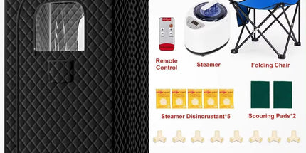 Portable Home Sauna Tent – Infrared & Steam Sauna Box with 9 Heat Levels