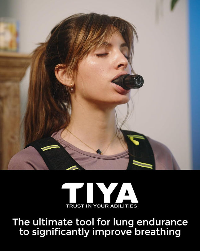 TIYA Breathing Exerciser Device – Portable Lung Trainer for Respiratory Therapy