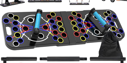 uewidfay Multi-Function Push-Up Board & Ab Roller Set
