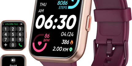 Smart Watch with Alexa and Fitness Tracking – 1.8" Touch Screen