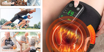 Cordless Heated Knee Massager with Vibration