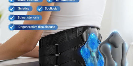 Back Brace for Lower Back Pain – Lumbar Support with Carbon Fiber Stays