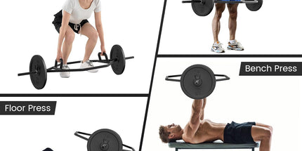  COSTWAY Olympic Hex Bar, 56” Steel Deadlift Trap Bar