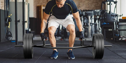  COSTWAY Olympic Hex Bar, 56” Steel Deadlift Trap Bar