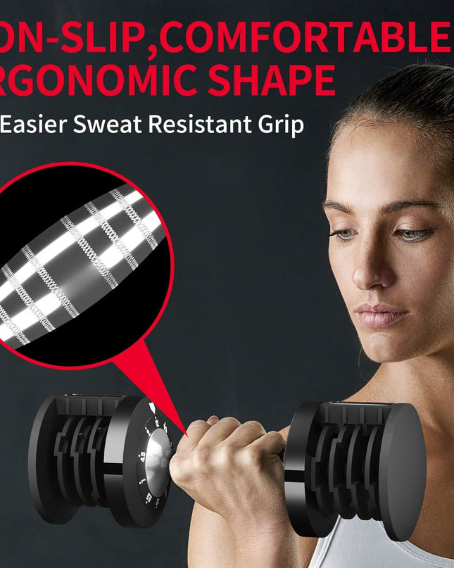 EnterSports Adjustable Dumbbell Set (2–12 kg) 