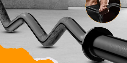 Olympic EZ Curl Barbell Bar 47"