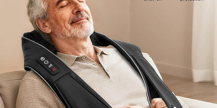 ALLJOY Neck Massager with Heat – Electric Shoulder & Back Massager for Pain Relief