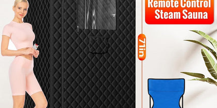 Portable Home Sauna Tent – Infrared & Steam Sauna Box with 9 Heat Levels