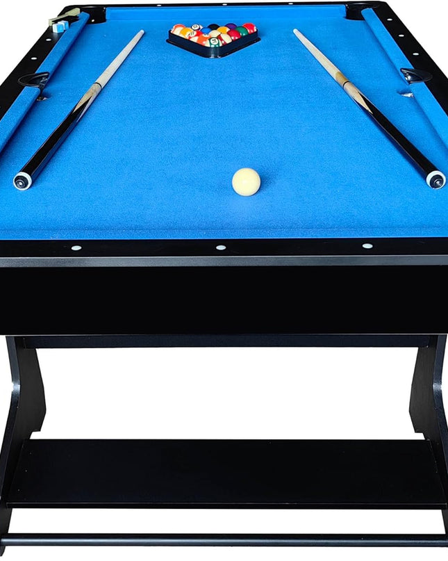 PT100X Folding Pool Billiards Table with Accessories