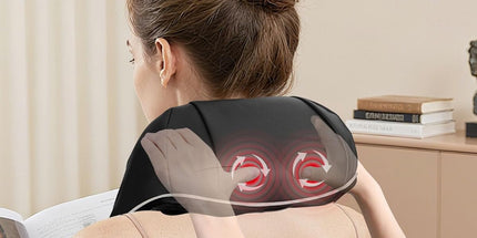 ALLJOY Neck Massager with Heat – Electric Shoulder & Back Massager for Pain Relief