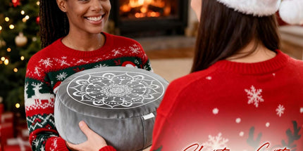 Hihealer Large Meditation Cushion with Extra Velvet Cover – Traditional Tibetan Zafu Pillow