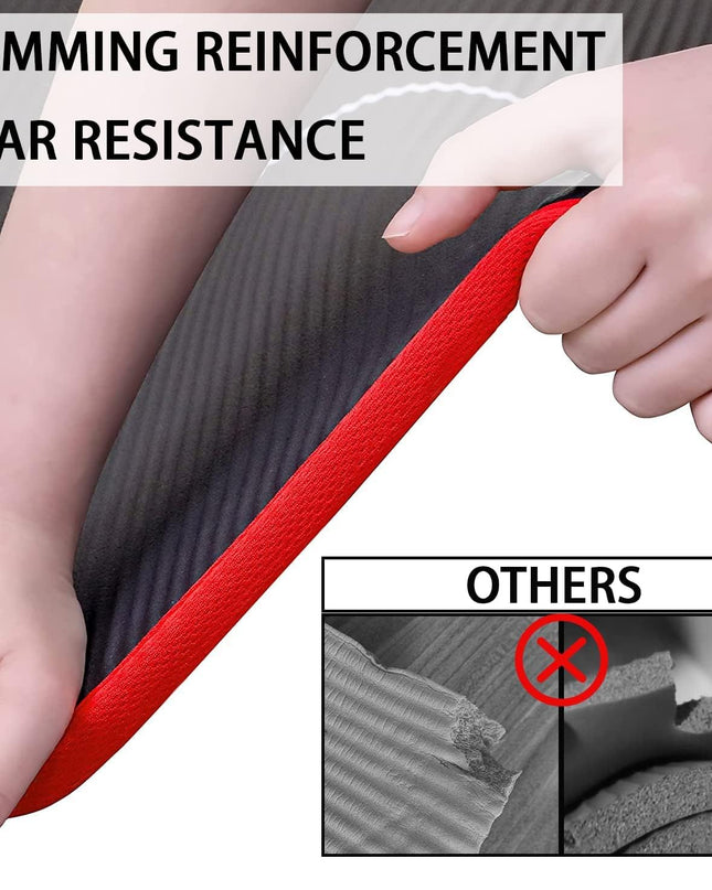 PROIRON Thick Yoga Mat – 10/15MM NBR Foam Exercise & Fitness Mat