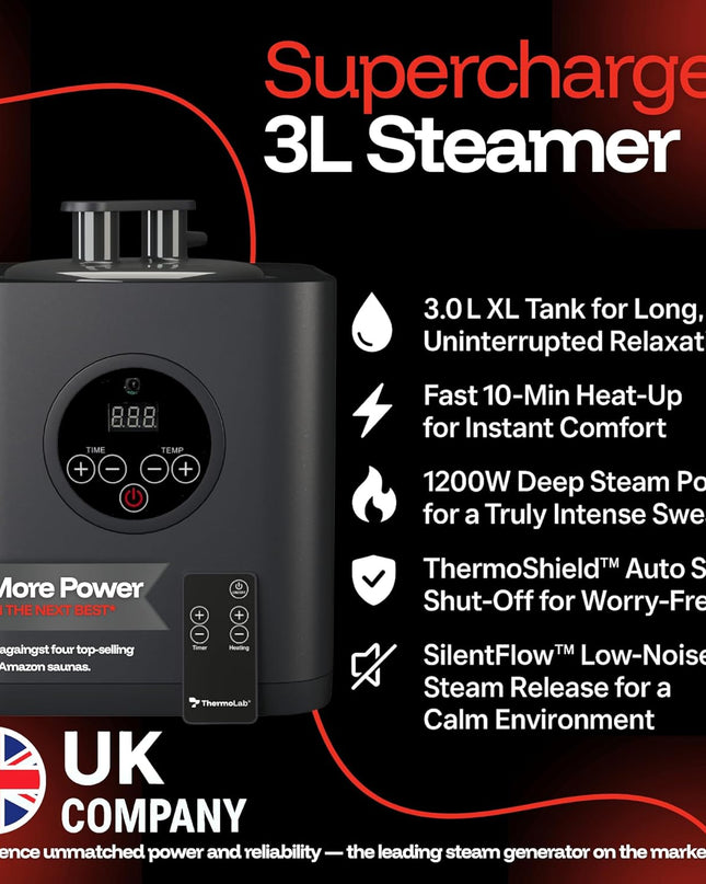 6FT 2025 Premium 4-Layer Steam Sauna with Infrared Light Therapy