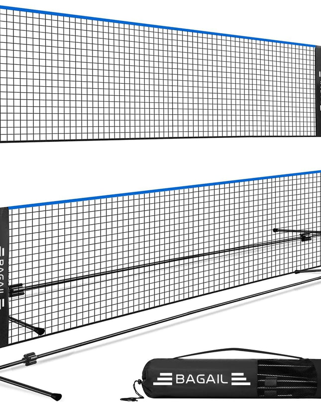 BAGAIL Foldable Badminton Net – Portable, Adjustable & Perfect for Family Fun