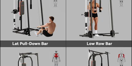SPORTNOW 3-In-1 Smith Machine