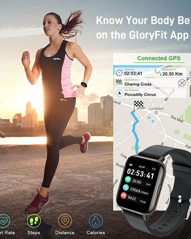 1.69" Touch Screen Fitness Tracker Smartwatch