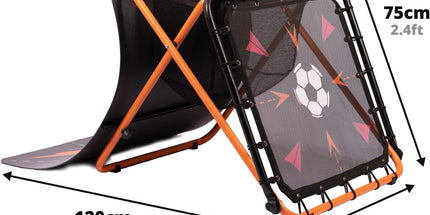 FLICK Urban Skills Trainer - 4-In-1 Football Rebounder Board, 