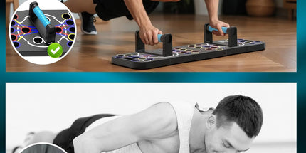 uewidfay Multi-Function Push-Up Board & Ab Roller Set