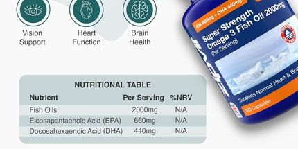  Omega 3 Fish Oil 2000mg