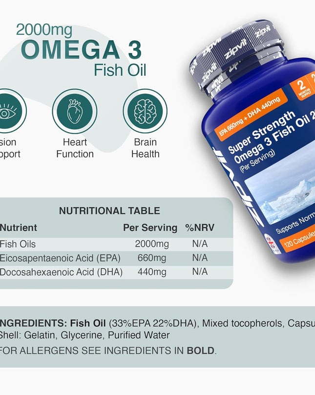  Omega 3 Fish Oil 2000mg