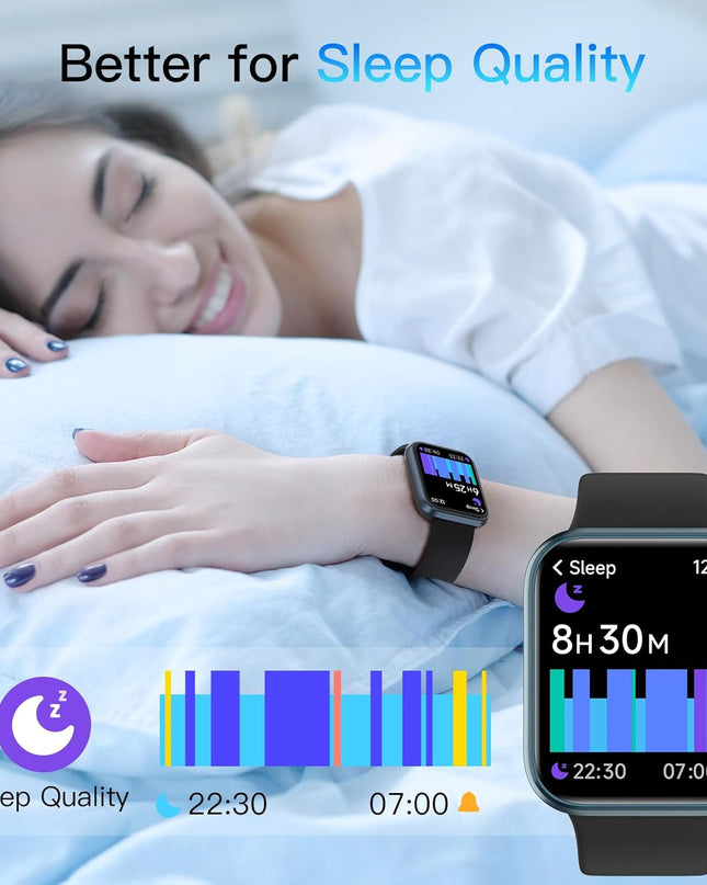 Smart Watch with Alexa and Fitness Tracking – 1.8" Touch Screen