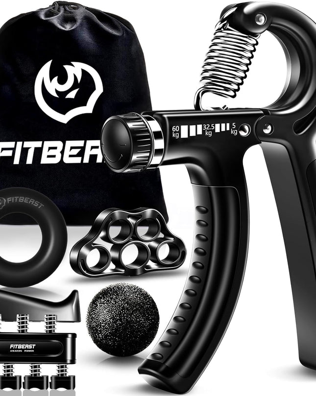 FitBeast Grip Strengthener Kit – 5 Pack Adjustable Resistance