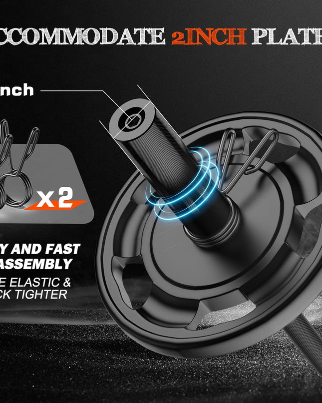 57" Olympic Barbell – Heavy-Duty 2"