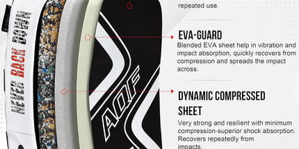 AQF Thai Kick Boxing Strike Curved Arm Pad – PRO MMA Focus Punch Shield Mitt