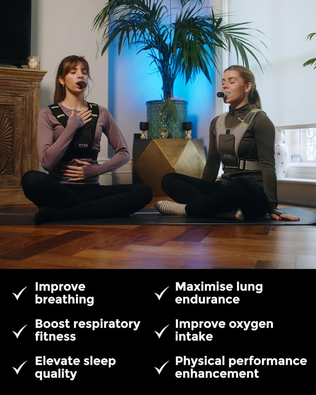 TIYA Breathing Exerciser Device – Portable Lung Trainer for Respiratory Therapy