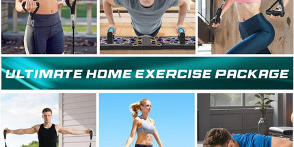 uewidfay Multi-Function Push-Up Board & Ab Roller Set