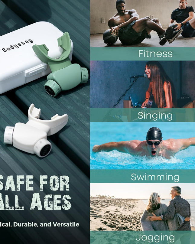 Adjustable Respiratory Trainer – Handheld Breathing Exercise Device with Dual Mouthpieces