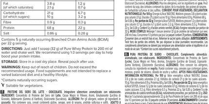 Bulk Pure Whey Protein Powder 22g Protein