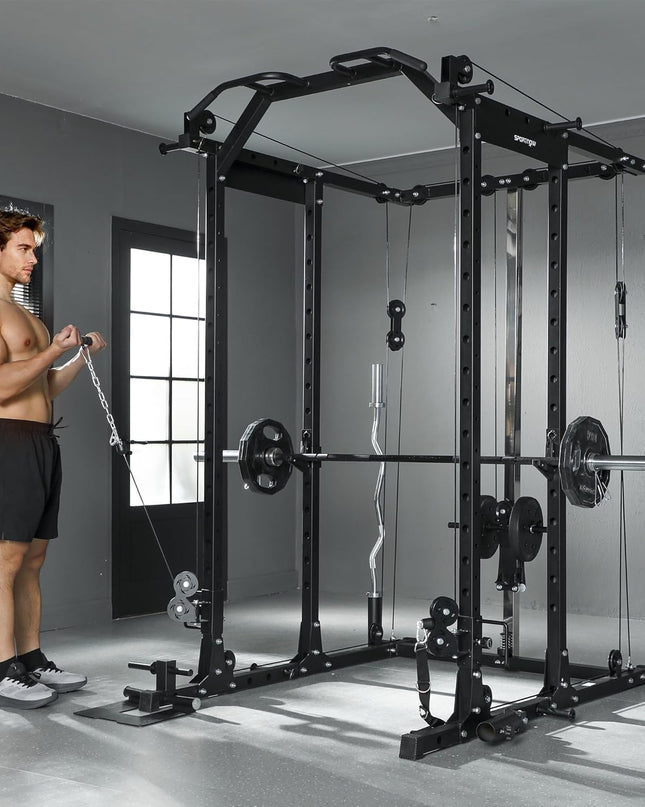 SPORTNOW cable crossover multi gym