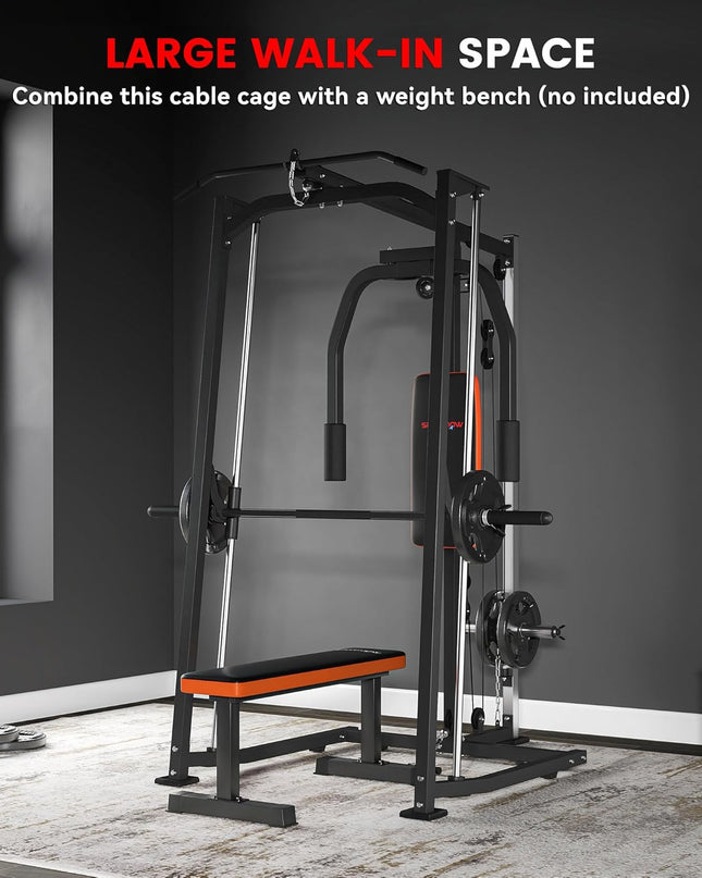 SPORTNOW 3-In-1 Smith Machine