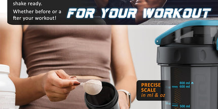 arendo Protein Shaker Bottle – 800ml (BPA-Free)