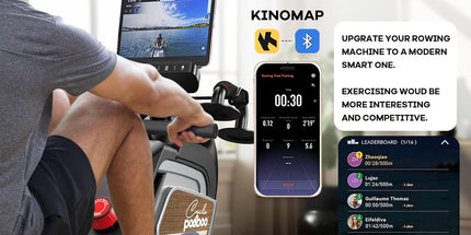 pooboo H015 Magnetic Rowing Machine with Cable System