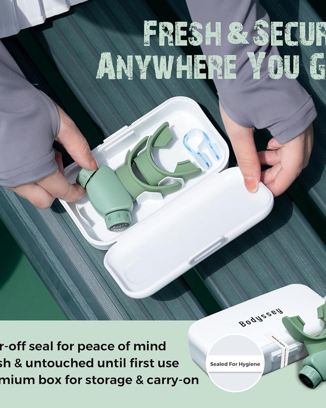 Adjustable Respiratory Trainer – Handheld Breathing Exercise Device with Dual Mouthpieces