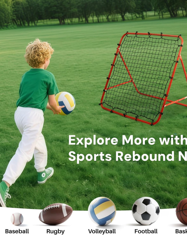 Adjustable Football Rebound Net – 100x100cm