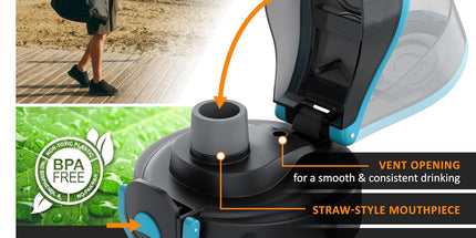 arendo Protein Shaker Bottle – 800ml (BPA-Free)