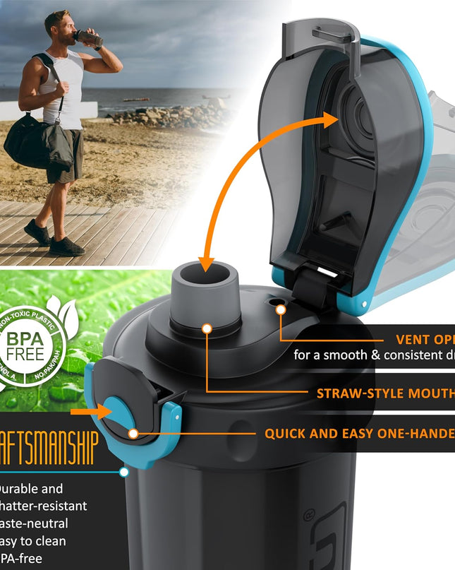 arendo Protein Shaker Bottle – 800ml (BPA-Free)