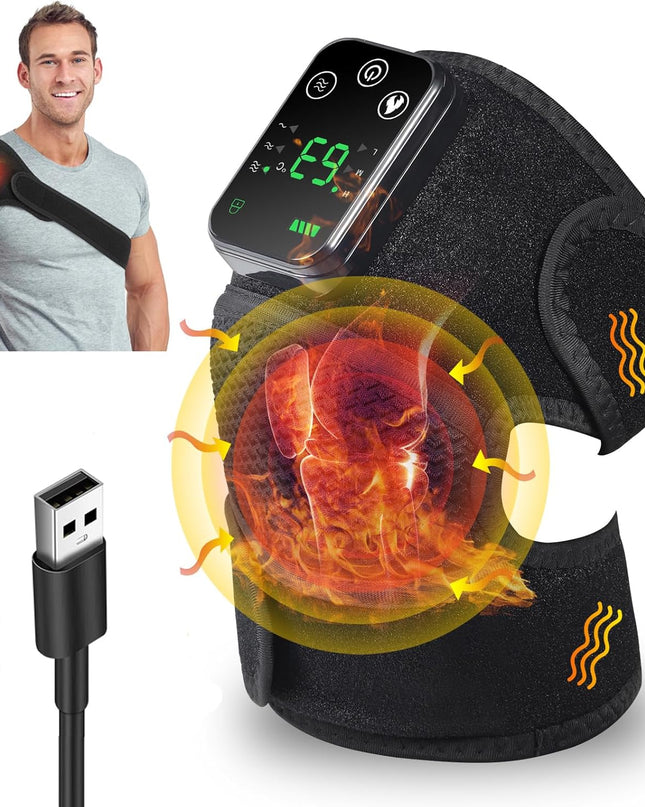 Cordless Heated Knee Massager with Vibration