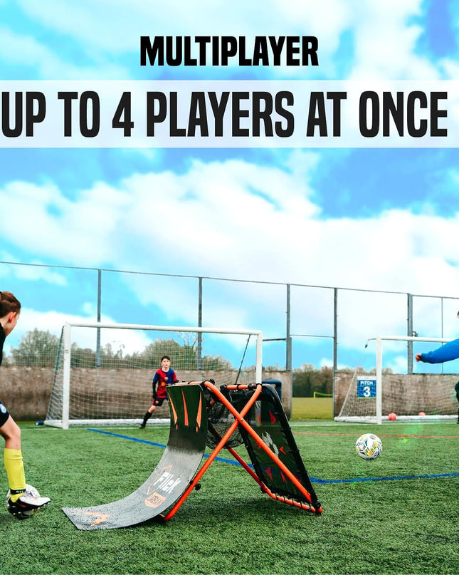 FLICK Urban Skills Trainer - 4-In-1 Football Rebounder Board, 