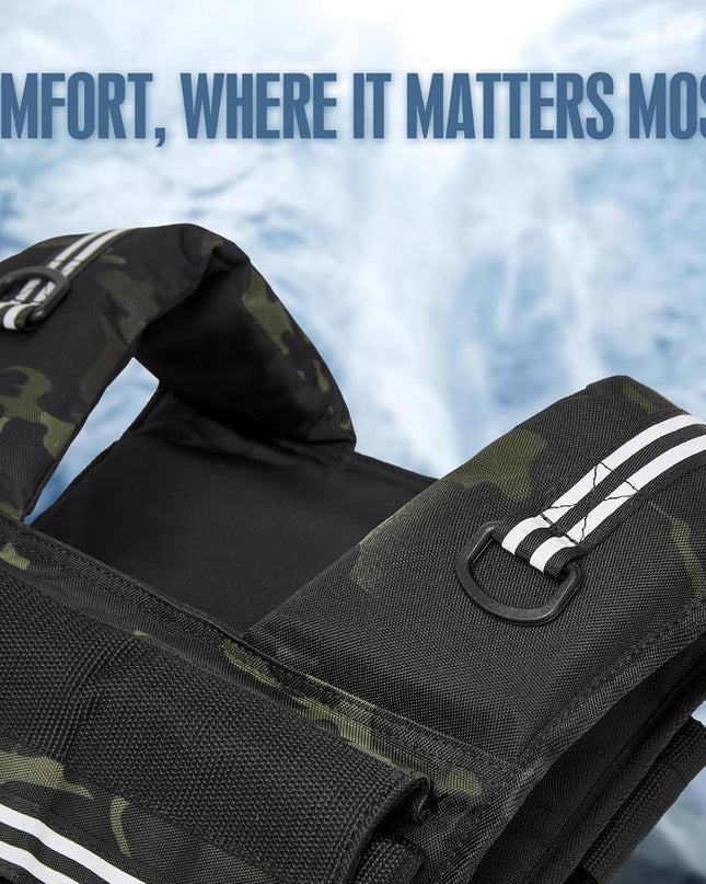 KRYLIX Adjustable Weighted Vest – 45lbs (Men & Women)