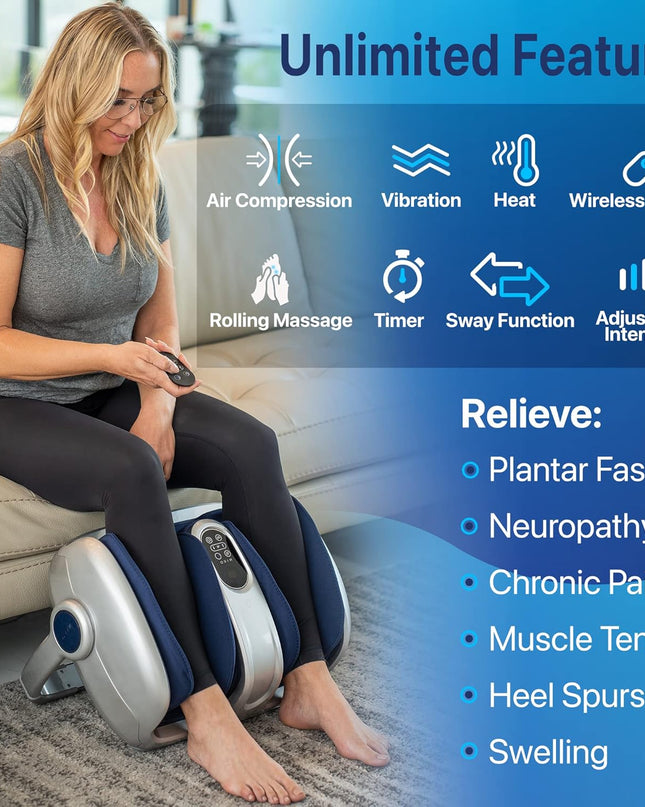 Miko Shiatsu Foot Massager Machine – Deep Tissue Massage with Heat Therapy